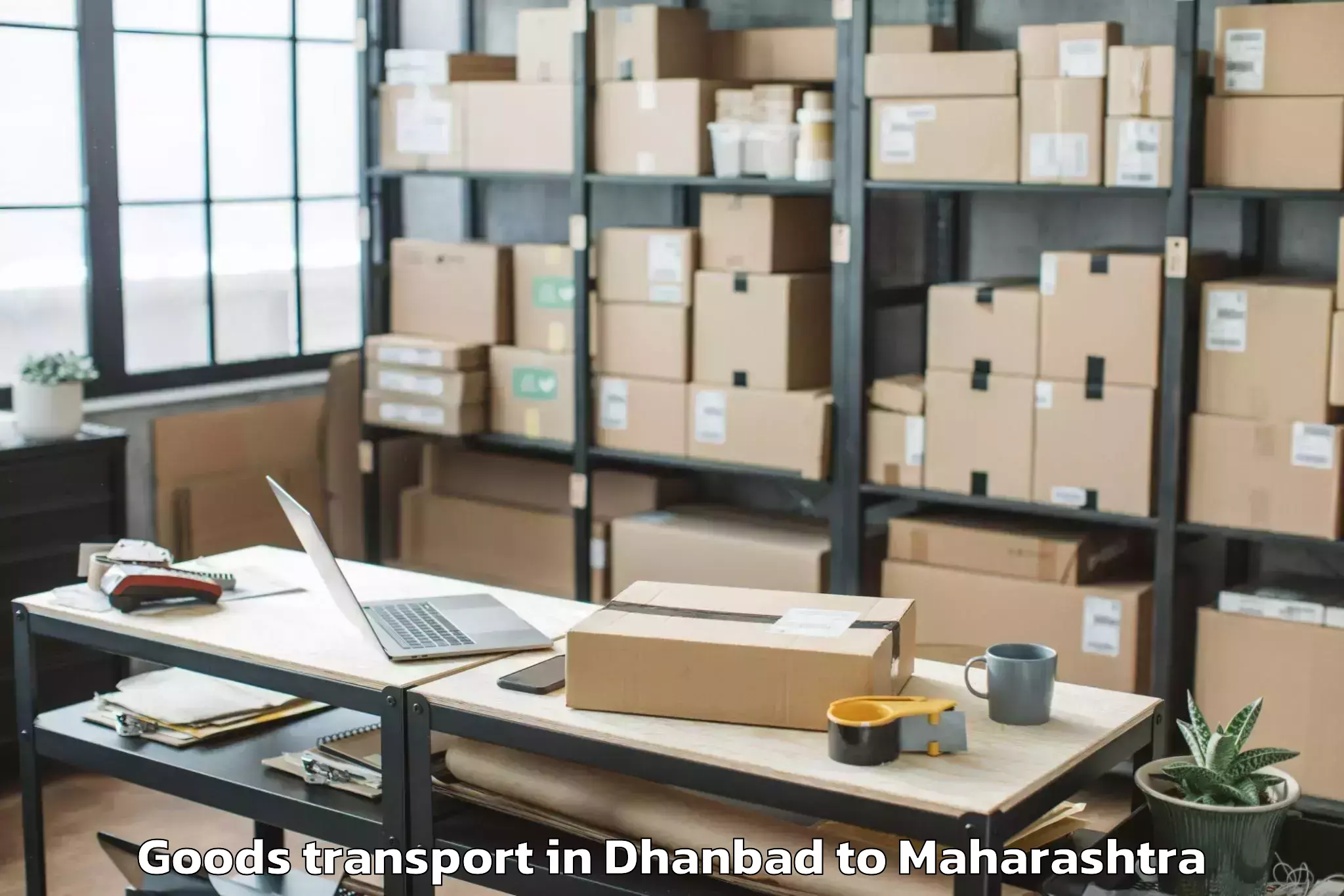 Affordable Dhanbad to Sonegaon Goods Transport